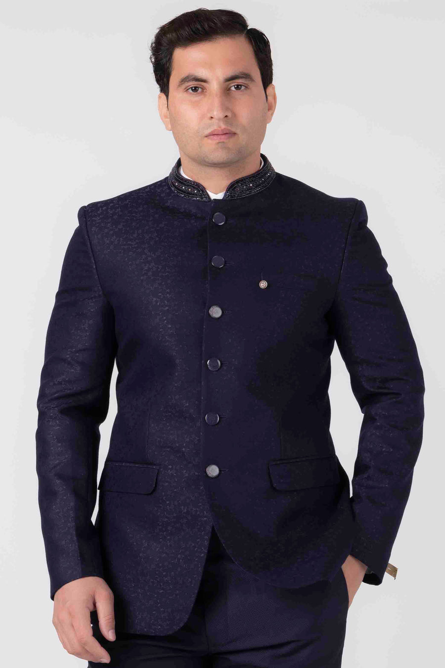 Vastraas New Stylish Ethnic Traditional Navy Blue Designer Jodhpuri  Bandhgala Suit for Men With Pant. - Etsy Norway